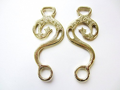 Hackamore Barock Gold - messingfarben - 1 Paar Schenkel