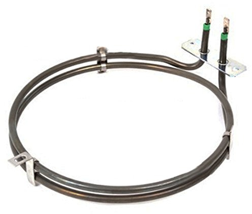 SPARES2GO 2 Turn Heater Element for Whirlpool Fan Oven/Cooker (2000W)