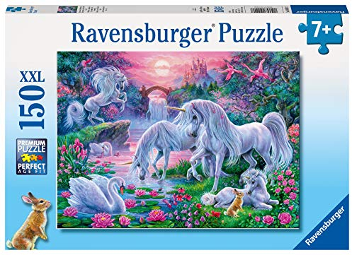 Ravensburger Unicorns in Sunset Glow 150 piece Jigsaw Puzzle with Extra Large Pieces for Kids Age 7+