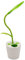 Zhoppy lampada da tavolo LED, livelli dimmer touch Sensitive Control, braccio flessibile, portatile USB ricaricabile Kids Book Light, pianta portamatite, verde...