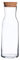 Bormioli – Carafe en Verre – avec Couvercle en liège – Contenance 1,1 l – pour Servir avec goût Presque Tout Type de Boissons Froides – Qualité Professionnelle