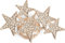 styleBREAKER Magnet Schmuck Anhänger mit versetzt angeordneten Strass besetzten Sternen für Schals, Tücher oder Ponchos, Brosche, Damen 05050061, Rosegold, Einheitsgröße