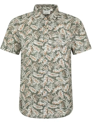 Mountain Warehouse Coconut Slub Texture Short-Sleeved Shirt - Lightweight Cotton Tee with Pocket, Casual Wear - Spring Summer, Holidays & Travelling Khaki XL