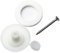 Fixing Buttons for 10mm, 16mm or 25mm Thick Polycarbonate Sheets x 10 per Bag - White or Brown (10mm, White)