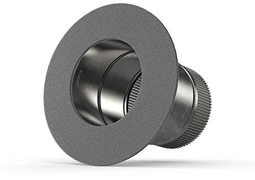 AC Infinity 100mm Ducting Take-Off Collar, Galvanized Steel Inlet Flange Starter Collar for 100mm Ducting with Dryers and Range Hoods, 4-Inch
