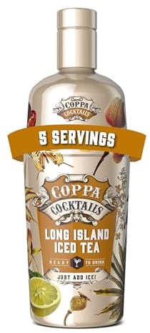 Coppa Cocktails Long Island Iced Tea 0,7L, 10% Vol. - Fertig gemixter Cocktail mit Vodka, Tequila, Rum & Cola, Ready to Serve - Komplexer Klassiker im Glas