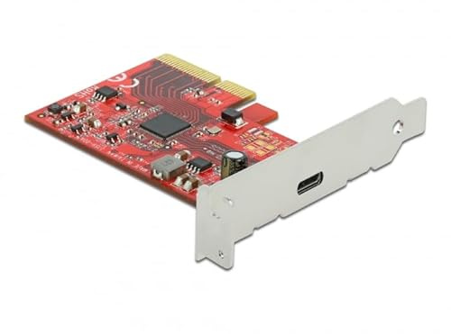 Delock PCI Express x4 Karte zu 1 x extern SuperSpeed USB 20 Gbps (USB 3.2 Gen 2x2) USB Type-C Buchse - 3 A