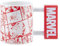 Marvel Tasse Logo à Changement de Chaleur - Marchandise Disney Officielle, Rouge & Blanc, Cadeau pour Fans de Super-Héros