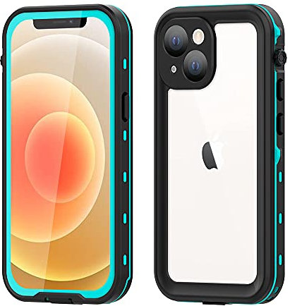 Custodia Impermeabile iPhone 13 Mini, Outdoor IP68 Certificato Waterproof Cover Slim Antiurto Antineve Antipolvere AntiGraffio Subacquea Caso Full Protezione Custodia Protettiva Shell (Blu)