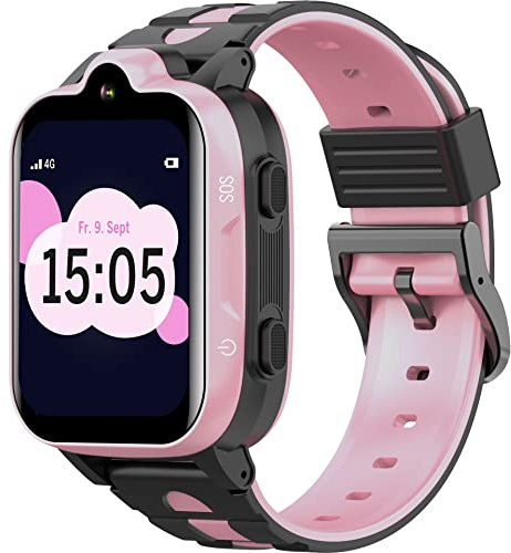 Beafon Kids Smartwatch 1 (4G Nano-SIM) - Black-Rose