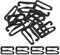 KAM 10pcs Plastic Bra Strap Adjuster Buckles Tri-Glide Slider Buckle Bra Hooks Adjustable Fasteners for 13B Bra Size, Lingerie Sewing Clips Clasp Hook for Swimsuit, Tops, DIY Garment Accessory, Black