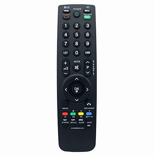 azwok AKB69680403-Mando a distancia de repuesto para LG TV 42LF2500 42LF2510 19LH2000 19LH2000ZA 19LH2020 19LH2020ZC 37LF2500 37LF2510 372100 37LH2000 0 37LHH 2010 42LH2000 42LH2010 42LH3000 42LH3010