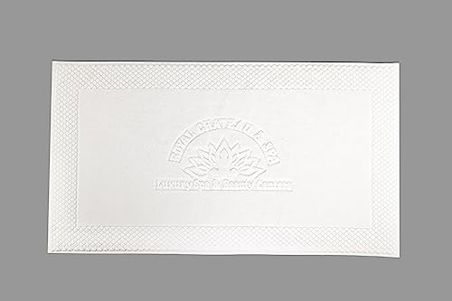 Royal Chateau & Spa, Badteppich aus Jacquard-Frottee, 55 x 90 cm, weiß.