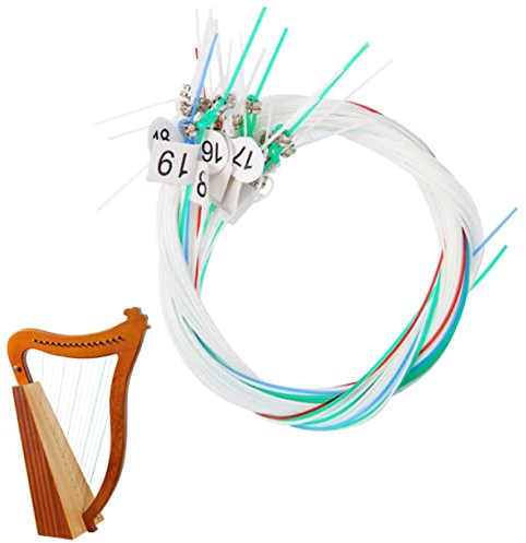 Levemolo 1 Satz Harfensaiten Leier Liefert Lyra-ersatzzubehör Zubehör Für Saiteninstrumente Klassische Gitarrensaiten Hackbrett Saite Lyrasaiten Ersatz Leier Harfe Spannung Ersetzen Nylon