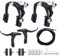 WEEROCK Bike Calip Brake Set, Front and Rear C Brake Set Felgenbremse Set mit Aluminiumlegierung Bremshebel Fahrradkabel für MTB Mountainbike Rennrad BMX
