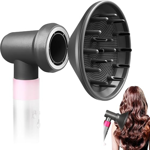 XFLYP Difusor y Adaptador, Adaptador Convierte Air Wrap Styler en una Combinación de Secador de Pelo, Compatible para Styler HS01 HS03 HS05, para Pelo Rizado u Ondulado