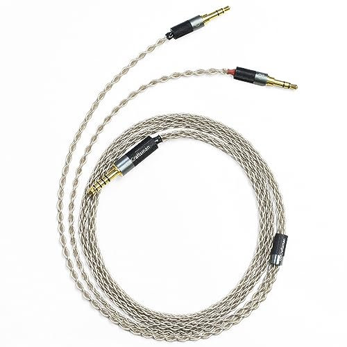 6N Single Crystal Silver Upgrade Cable Balanec Headphone Upgrade Cables for T1 2nd T5P 2nd T5P 3nd Final d8000Pro Denon AH-D5200 AH-D7200 AH-D9200 (4Pin XLR)