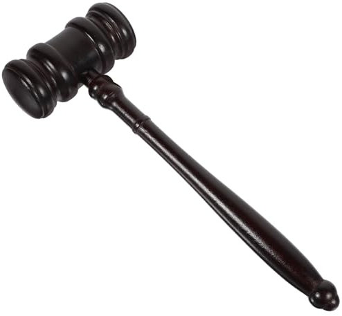 Operitacx 10 Piezas Subasta Martillo Juez Martillo Mazos De Juez Disfraz De De Juez Apoyo De De Ley Juez Martillo Juguetes Juez Golpeando De Madera Niño Antiguo