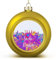 Yelolyio 1PCS Weihnachtskugeln Ornamente Russland Sotschi Regenbogen Skyline Weihnachten Dekorationen Bunte Städte Landschaft Baum Kugeln für Urlaub Weihnachten Party Dekoration