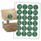Watt n KRAM Adventskalender Aufkleber Papiertüten Set - 24 Etiketten dunkel-grün/nur Sticker