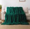 Cotton Market Decke 220x240 cm – Zweiseitig Tagesdecke – Kuscheldecke Flauschig für Wohnzimmer und Schlafzimmer – Sofadecke Blanket - Sofa Überwurfdecke – Felldecke Grün