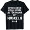 Fitness Lustig Geschenk Fitnessstudio Bodybuilder Bizeps T-Shirt