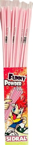 Cañas SIDRAL 80 un. - Cañas de azúcar de Sabor fresa de color rosa., Cañas Pica Pica, Cañas Dulces - Explosión de sabor en la boca.