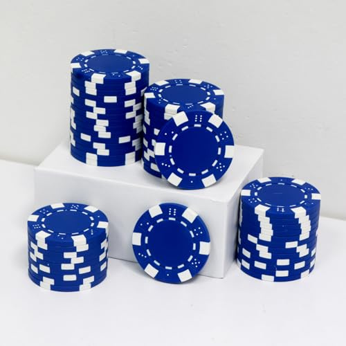 JIESITE Pokerchips, 11,5 g, ABS, Monte Carlo, Pokerchips, Casino-Qualität, Poker-Chip für Texas Hold'em, Blackjack, Kartennacht, Poker-Spiele, 50 Stück