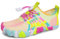 IceUnicorn Chaussures Pieds Nus Aquatique Enfant Garçons Fille Chaussures de Trail Respirantes Chaussure Plage Minimalistes(Rose Jaunâtre,34EU)