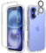 Leedia Handyhülle Kompatibel mit iPhone 16 Hülle 360 Gradmit Eingebautem Displayschutz und Kamera Schutzfolie [9H HD] Stoßfest Schutzhülle Bumper Transparent Case für iPhone 16 6,1 Klar