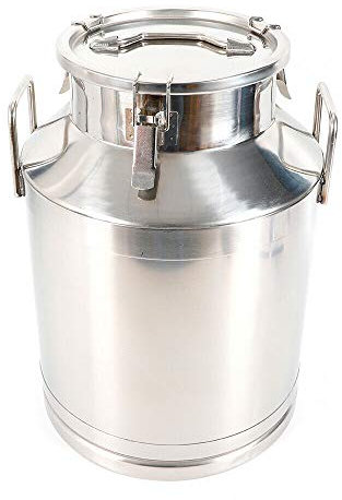 Milchkanne Edelstahl 50L Fermenter Luftdichten Transportkanne Kanne Milchtransporteimer mit Versiegeltem Deckel & Tragebügel, Molkerei Milch Kanne zum Transport oder zur Aufbewahrung