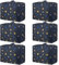 SUNNOW 6 Pcs 105L Moving Bags, Heavy Duty Storage Bags Large Storage Box with Zips for Moving Storage Clothes Bedding Duvet Quilt Blankets Waterproof Moving Totes Christmas Storage Containers