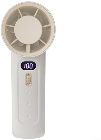 Oniissy Turbo Ventilador de refrigeración de mano de alta velocidad, ventilador portátil de mano, mini ventilador turbo ajustable de velocidad, ventilador personal recargable de batería de 4000 mAh