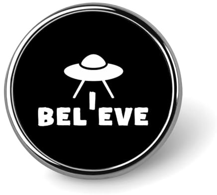 Believe Modeknöpfe Brosche Pins Runde Metallabzeichen Schmuck Geschenk für