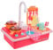 SUPVOX 1set Boy Girl Dishwasher Toy Interactive Kitchen Sink Playset with Running Water Electric Dishwasher for Role Play Safe Pretend Cooking Toys for Boys Girls