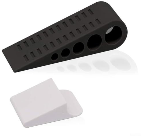 Safety First Rubber Door Stopper Wedge for Home Decor, Efficiently Holds Doors Open to Minimize Risks of Accidental Injuries