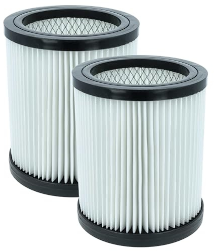 vhbw 2X Filterelement kompatibel mit Parkside (Lidl) PWD 25 B3 Nass-/Trockensauger - Feinstaubfilter, Kunststoff/Metall/Polyester-Vliesfilter