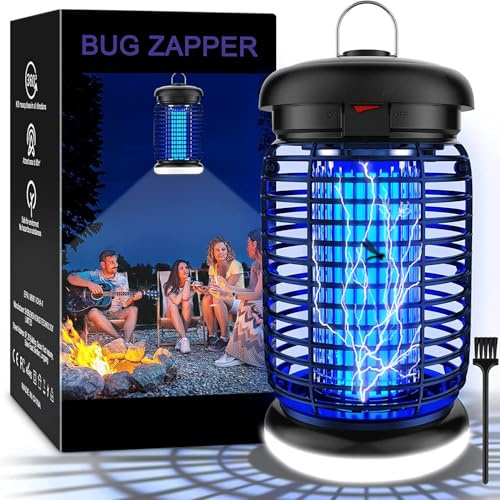 WUEAOA Lampe Anti Moustique, Lampe Anti Mouche 4200V 18W UV Tueur d'Insectes Électrique Anti Insectes Répulsif Efficace Portée 100m²