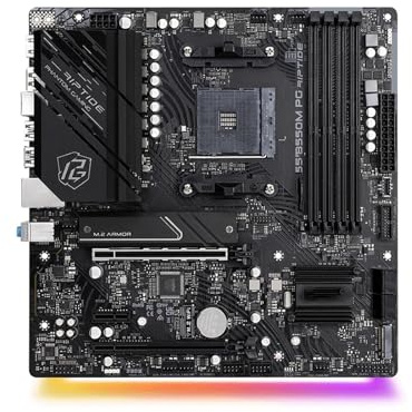 Scheda madre Scheda madre Fit For ASRock B550M PG RIPTIDE Supporta Ryzen 5 3600 5600 5700X3D 5800X3DCPU 4xDDR4 4933MHz 128GB HDMI M.2 mATX AM4 Mainboad
