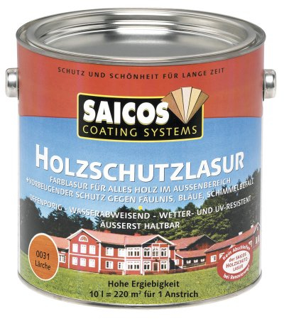 Saicos 0031 701 Holzschutzlasur lärche 10 Liter