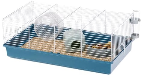 Ferplast Hamsterkäfig, Nagerkäfig CRICETI 11, Kleintierkäfig, Hamsterzubehör inklusive, 58 x 31 x h 22 cm.