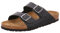 Birkenstock Arizona 552111 552111, Unisex - Erwachsene Sandalen, Schwarz (Black), 47 EU