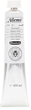 Schmincke – Norma® Professional - feinste Künstler-Ölfarben, Deckweiß - 200 ml