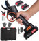 Tijeras de Podar Electricas 30mm,Tijeras de Podar con 2 x 2Ah Baterías,Motor Brushless,Podadora Electrica para Huertos, Jardines