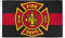 AZ FLAG - Flagge Feuerwehrmann Von Usa - 150x90 cm - Us Fire Department Fahne 100% Polyester mit Messing-Ösen - 110g