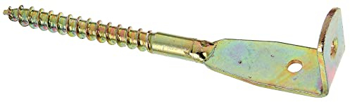 Alberts 213251 Flechtzaunhalter | Blattschraubenform | galvanisch verzinkt, dickschichtpassiviert | Gesamtlänge 160 mm