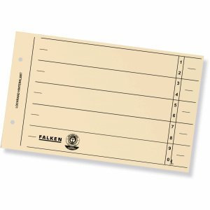 Falken 10 x Trennblätter A5quer 180g/qm Manila-RC-Karton VE=100 Stück Chamois