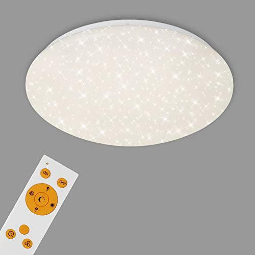 Briloner Leuchten LED Ceiling Light with Remote Control Dimmable / Colour Temperature Control / 2200 Lumen / 18 Watt / Diameter 39 cm / White