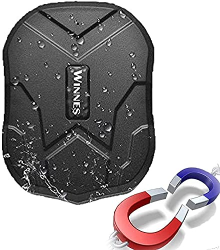 Localizador GPS para Coche con Imán, Rastreador GPS sin Suscripción con Tarjeta SIM, Batería 5000 mAh, IP65 Impermeable, Seguimiento en Tiempo Real, Alertas Antirrobo y Geovalla para Vehículos TK905
