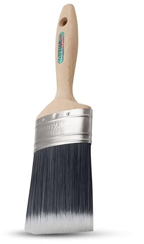 Axus Decor Captain Chunk Paint Brush (Onyx Color) - 3/75mm - Synthetic Filaments, Unique Tricho Filaments, Smooth, Slightly Stiffness, Comfortable Handle, Rust-Resistant Stainless Steel